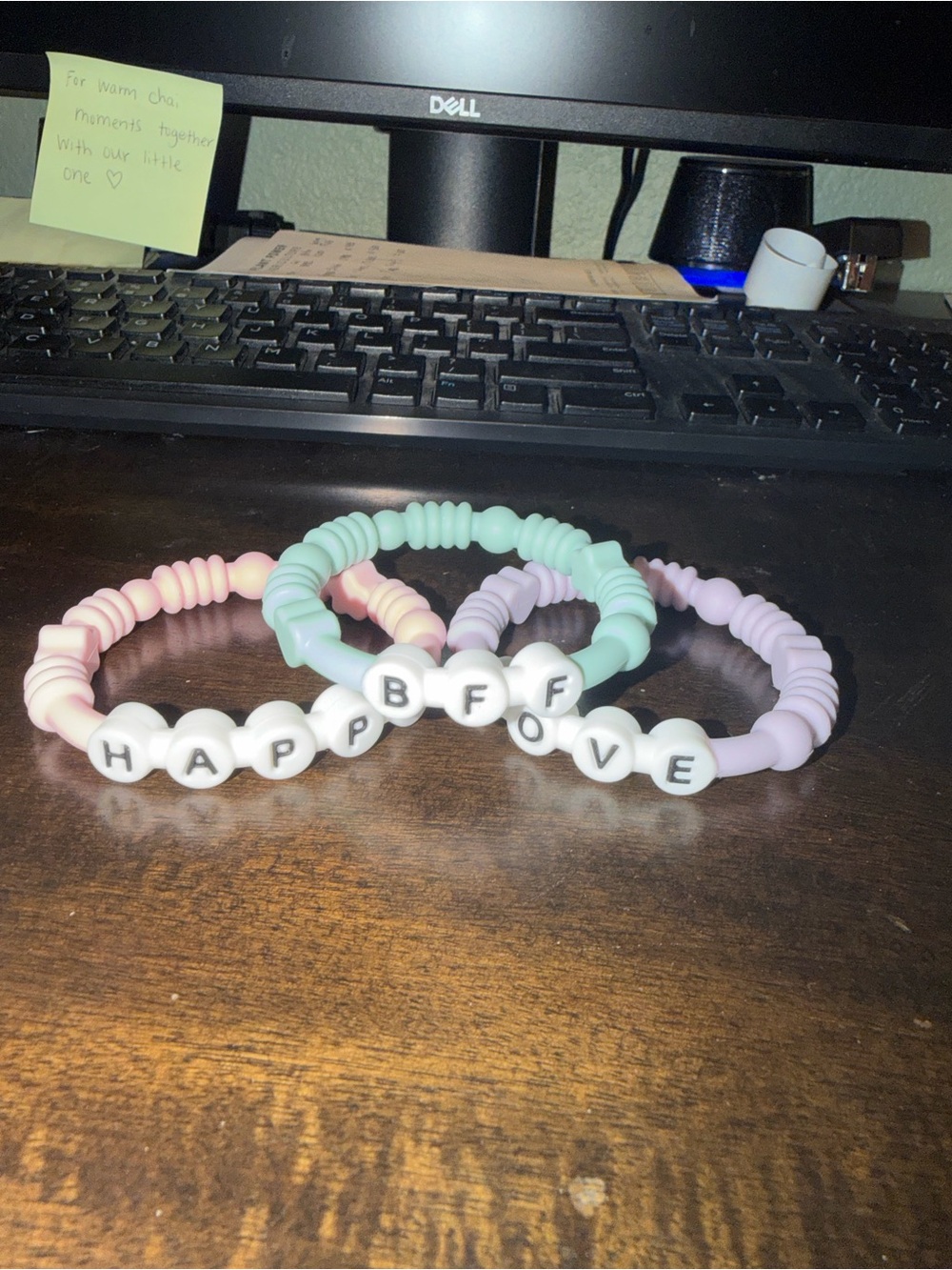 Itzy Ritzy beaded teether set- Pink, Mint & Lavender